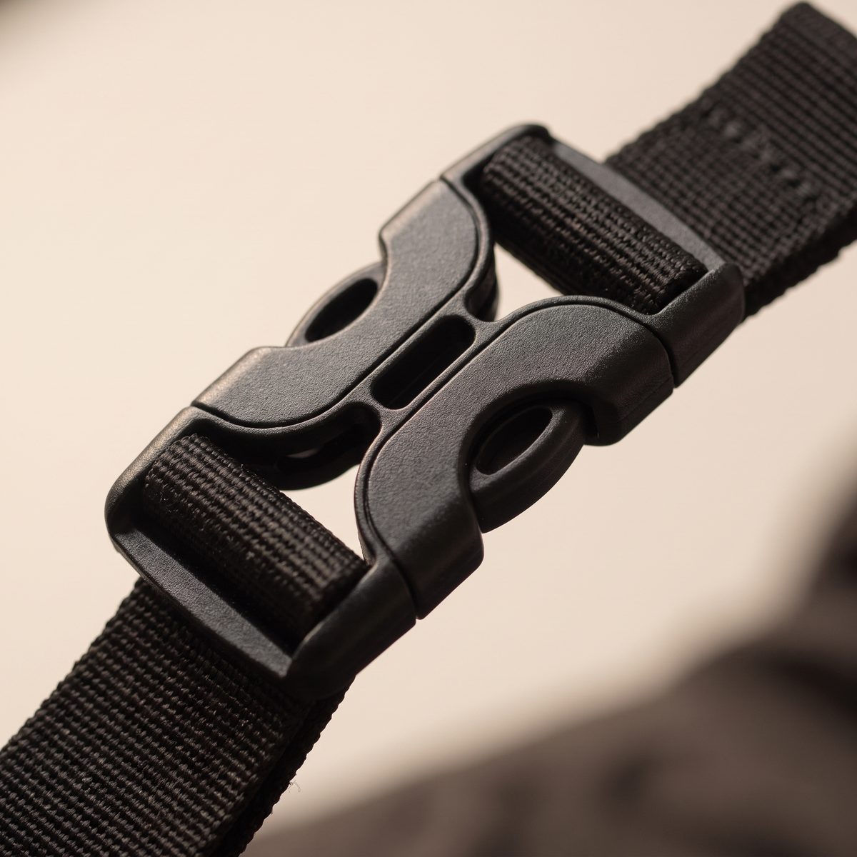 Close-up of side-release buckle