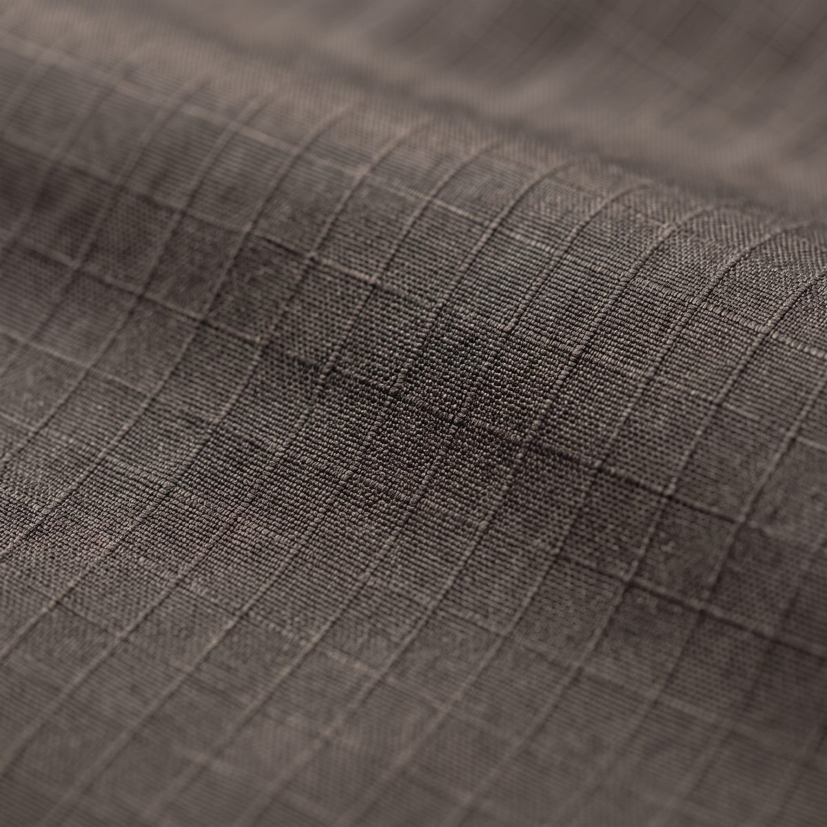 Close-up of nylon ripstop, charcoal