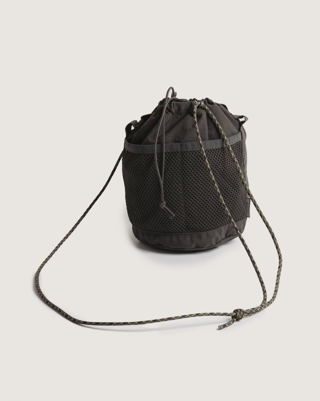 Raku bag in charcoal