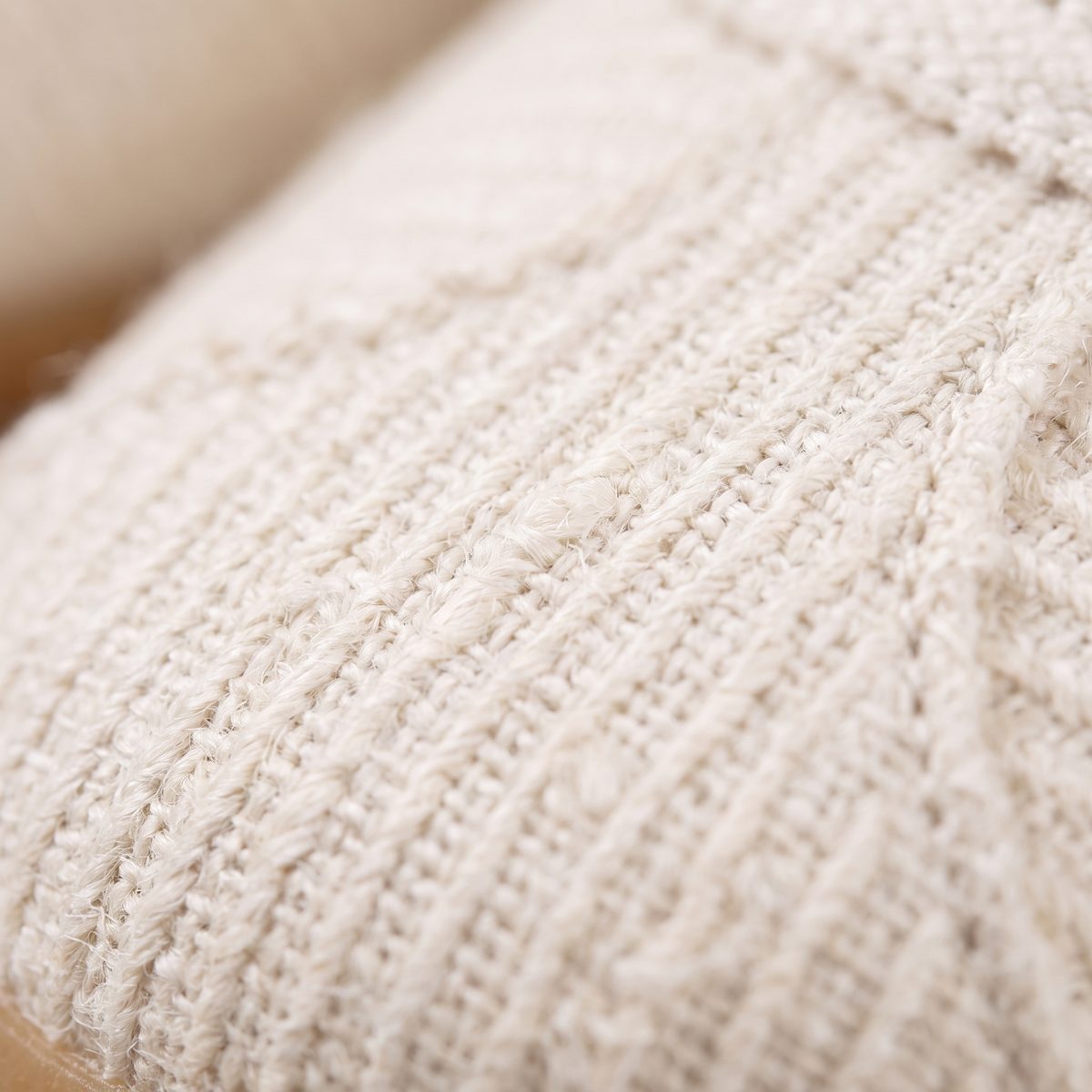 Close-up of the hemp upper