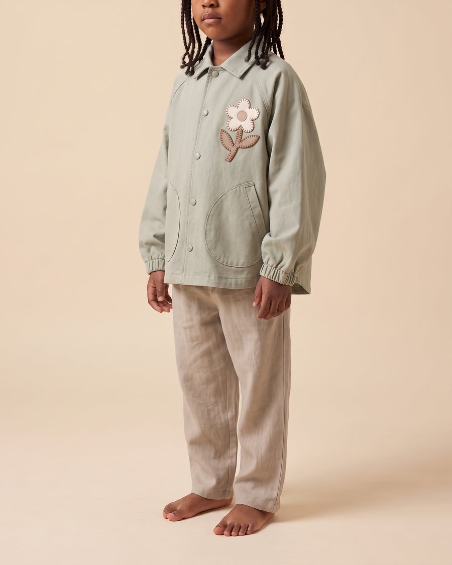 Stella McCartney Kids SS23 Raglan Utility Jacket, on model