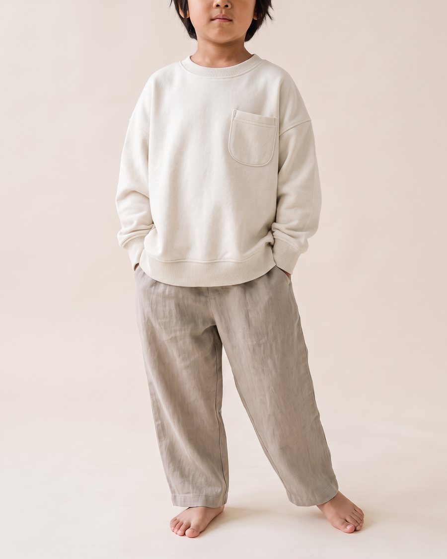 Stella McCartney Kids SS23 Boxy Pocket Sweatshirt, on model