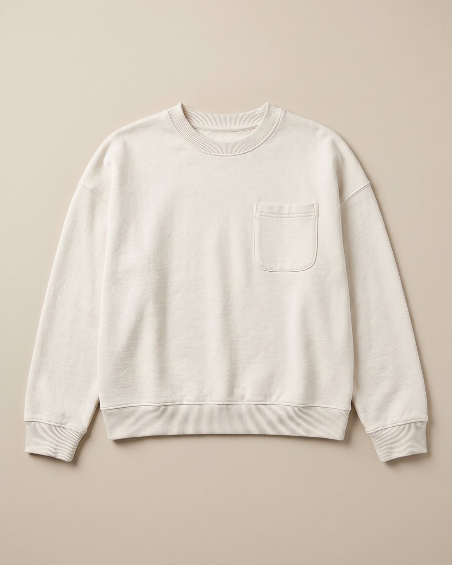 Stella McCartney Kids SS23 Boxy Pocket Sweatshirt, flat