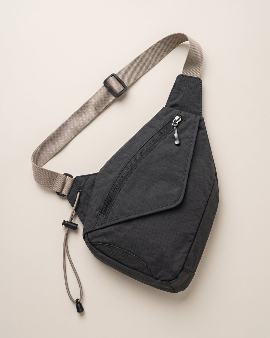 Menswear AW27 Crossbody Sling Bag, flat