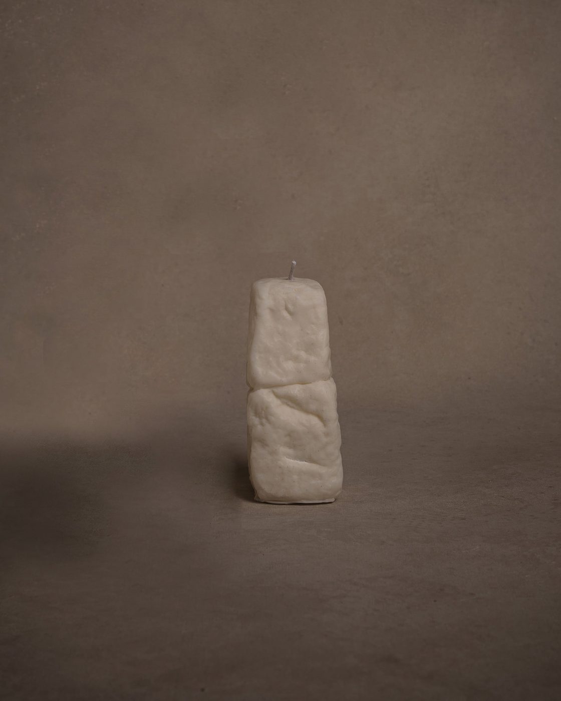 Small Rock candle in natural soy wax