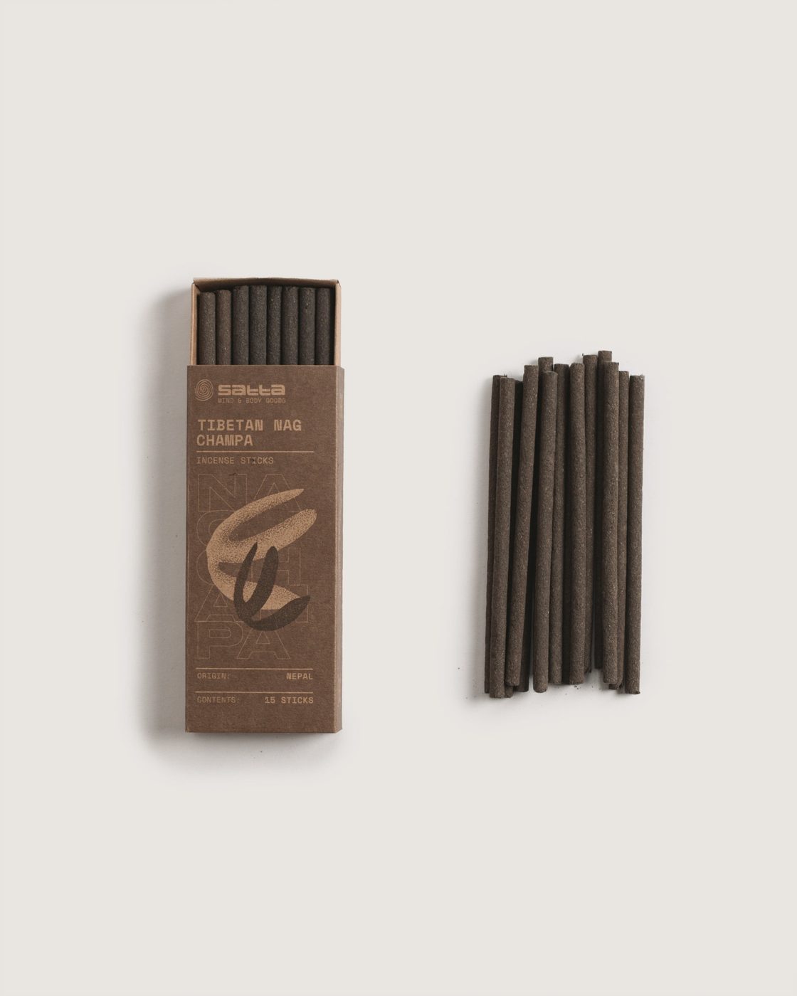 Tibetan nag champa incense and box