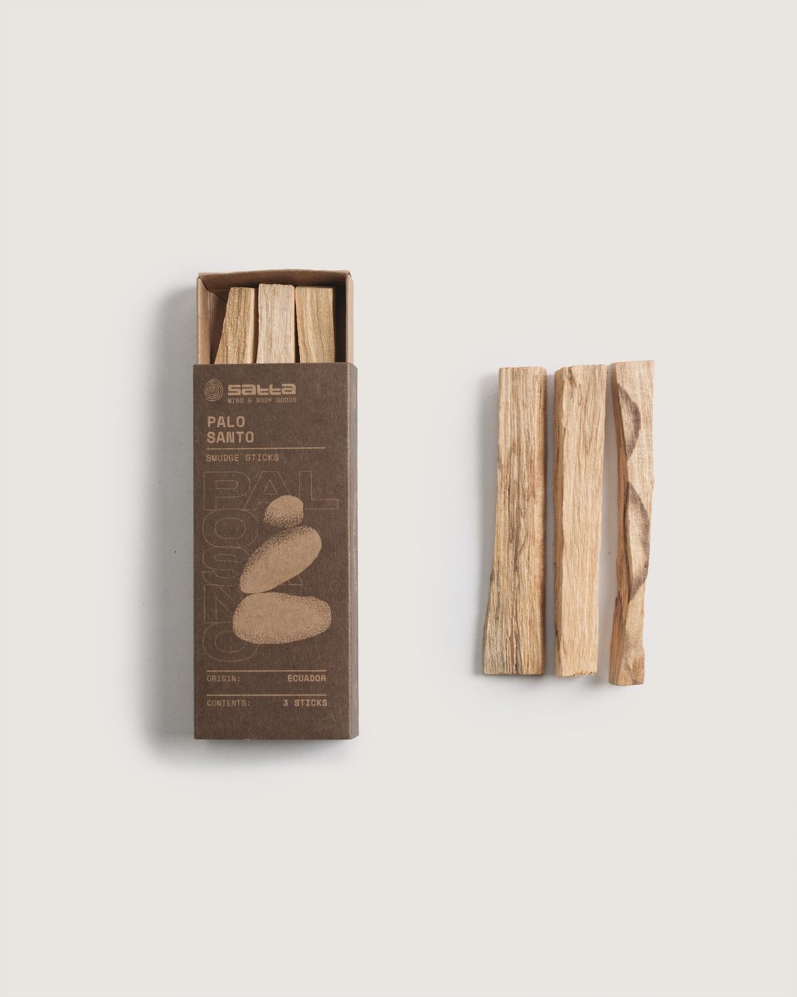 Palo santo sticks and box