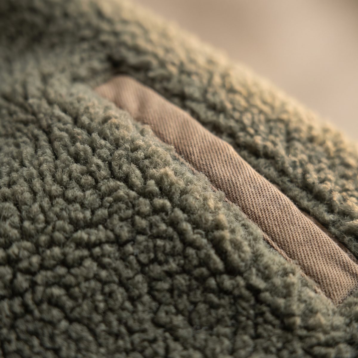 Close-up of deep-pile fleece