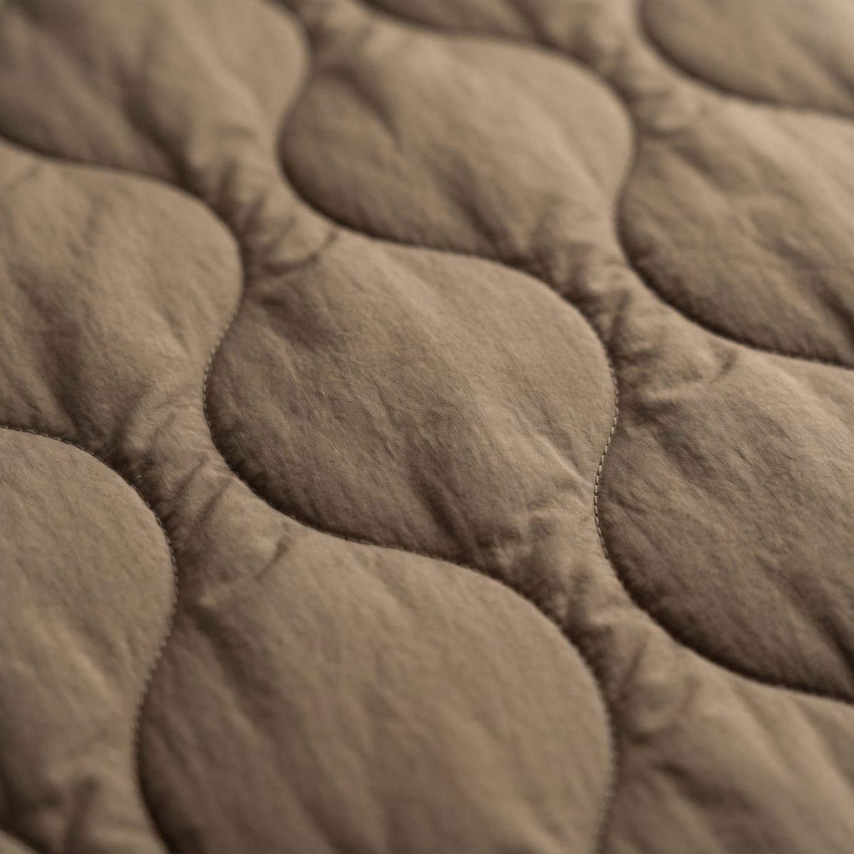 Close-up of onion quilting