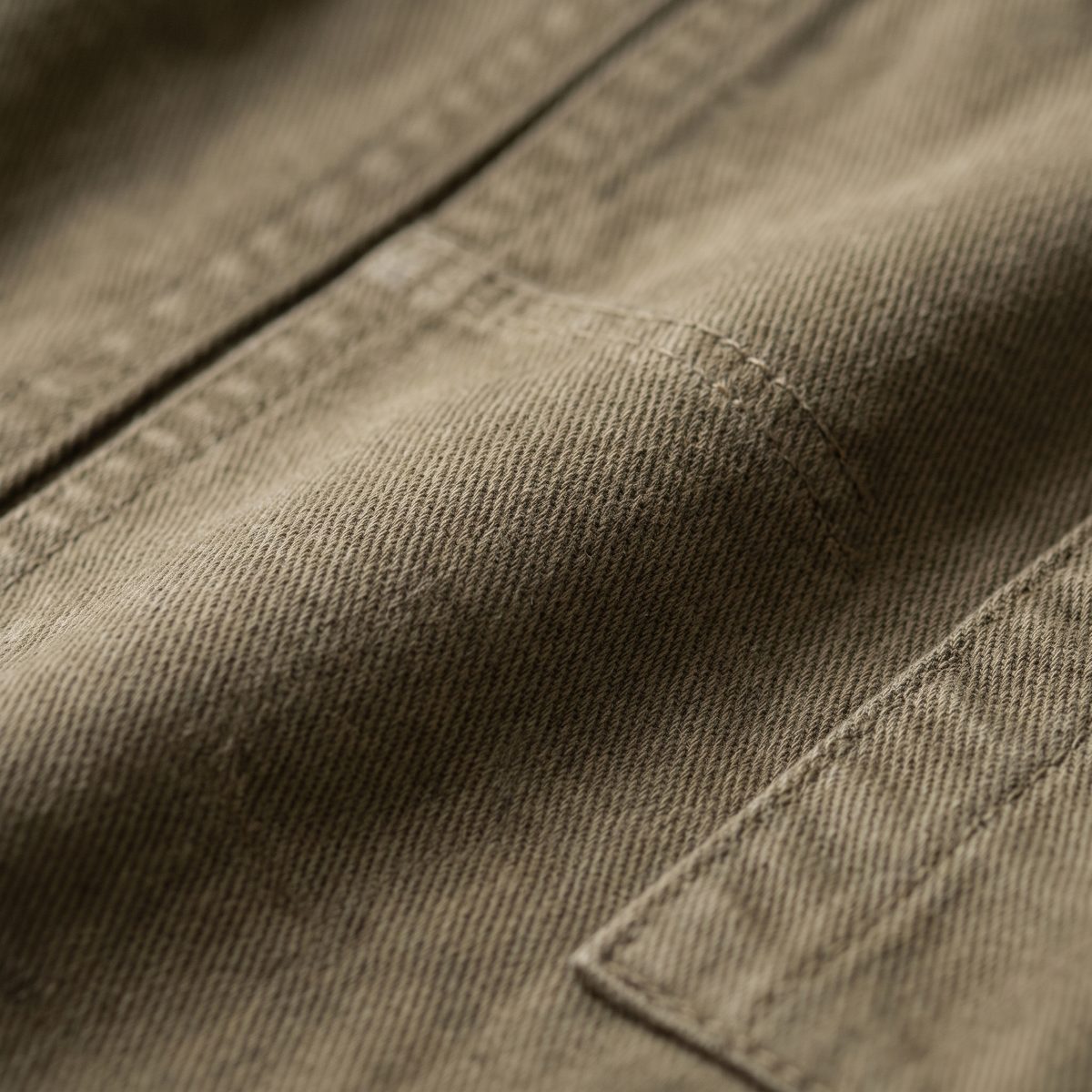 Close-up of washed cotton twill