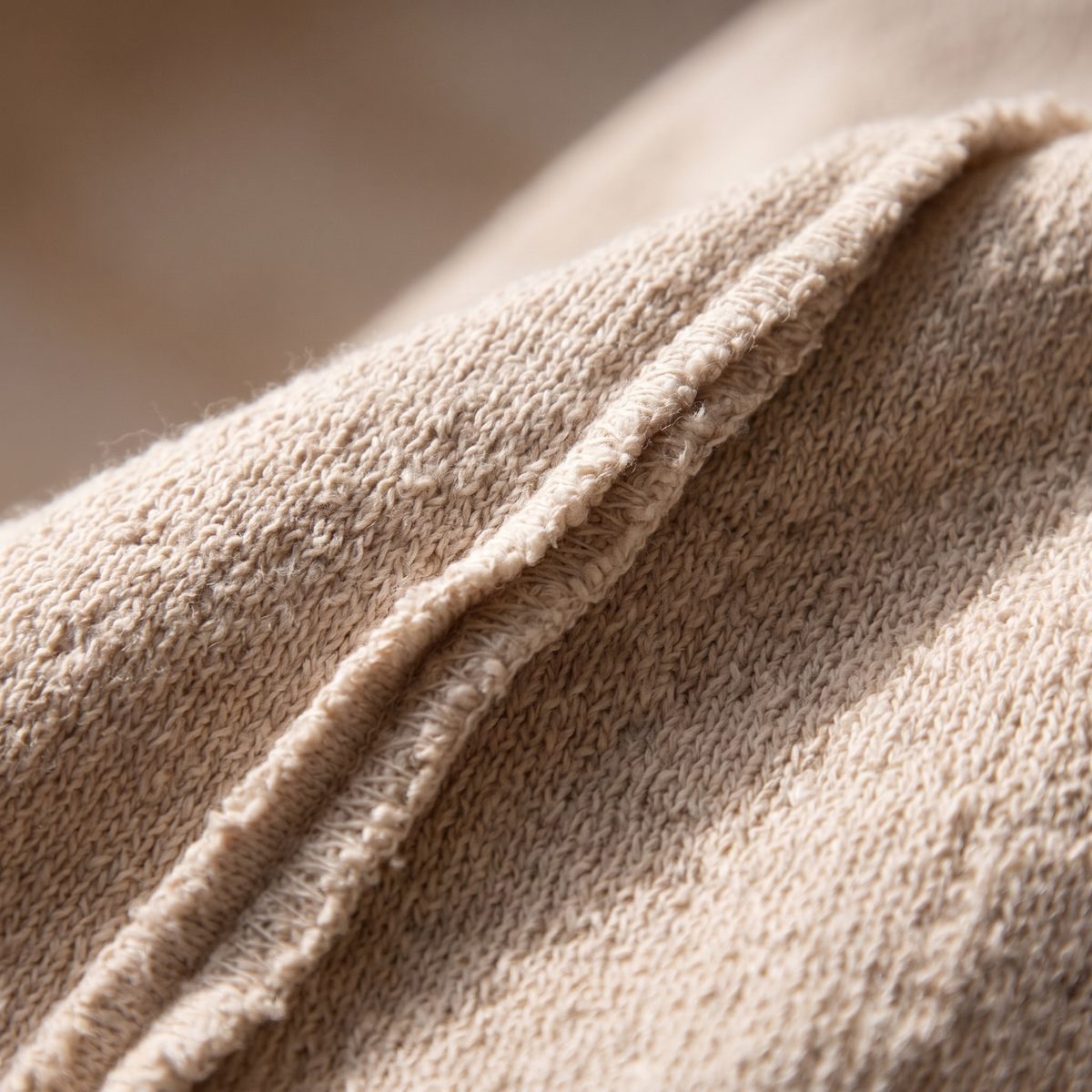 Close-up of Japanese cotton knit